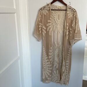 🔵Elegant Cream Lace swimsuit cover